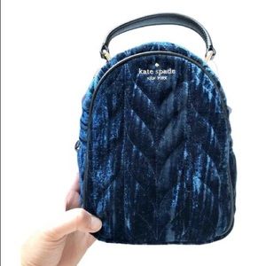 Kate Spade Briar Lane Velvet mini backpack/purse